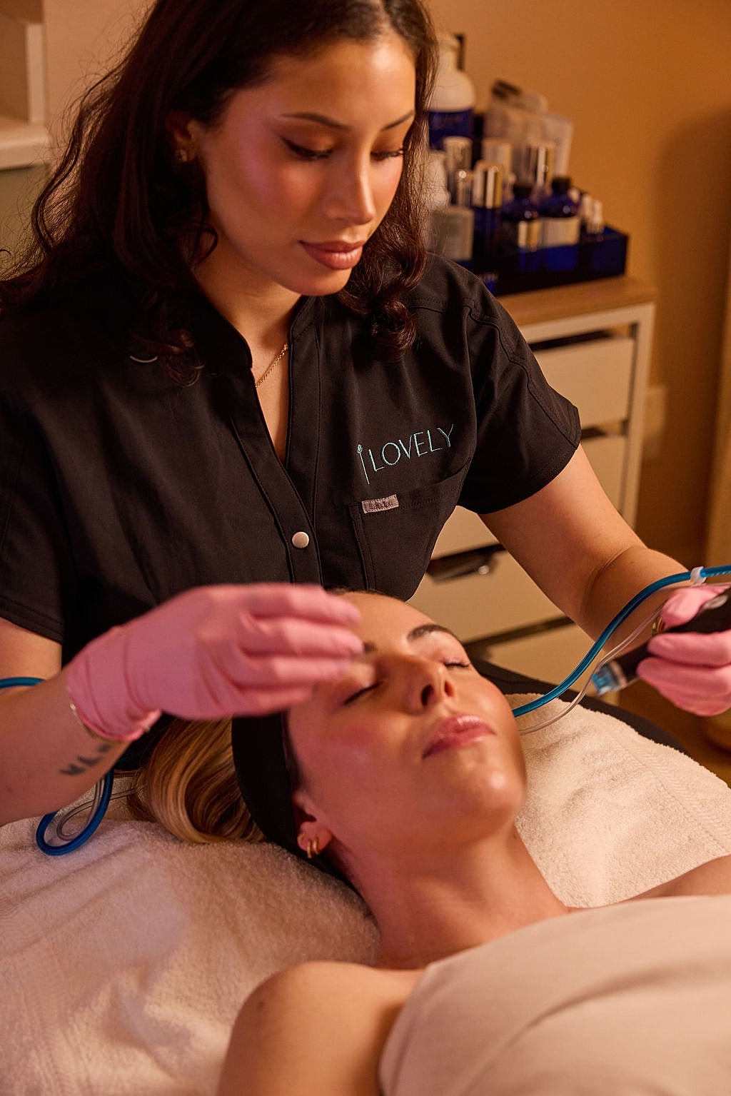Young woman outdoors with soft, natural lighting.